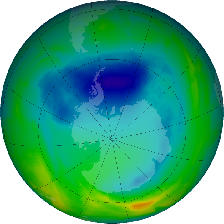 Ozone Map 1996-08-09